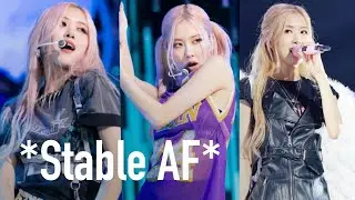 5 minutes of Rosé's *stable af* live vocals