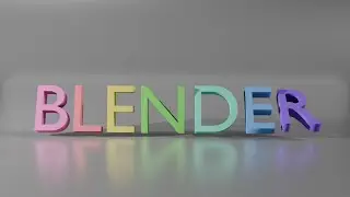 블렌더 텍스트 애니메이션 튜토리얼 Preview