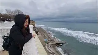 Анапа 29.01.23 Коты и море. #анапа