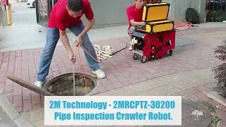 2MRCPTZ-30200 Pipe Inspection Crawler Robot - Portable & Ready to Use