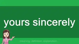 yours sincerely