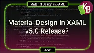 C#/WPF - Material Design in XAML 5.0 Release?