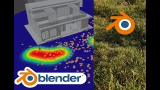 blebder partical sistem grass tutitrial |uzbekcha