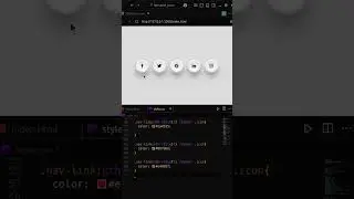 🎨 3D Social Icons Hover Effect ✨ | CSS Animation | 