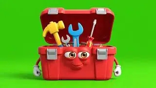 Toolbox Green Screen Cartoon | Funny Tool Animation Overlay