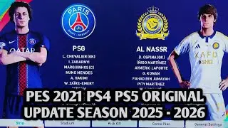 TUTORIAL CARA UPDATE PATCH OPTION FILE PES 2021 PS4 PS5 SUMMER  2025 - 2026