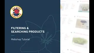 Using Filters: Van VLIET Flower Group Webshop Tutorial