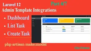 Laravel To-Do App Tutorial: Admin Template Integration (Step 4/7)