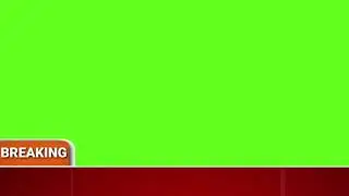 Breaking NEWS Ticker green screen. Free use.