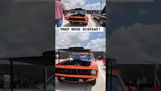 '73 Barracuda Hood Display #shorts