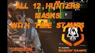 DIVISION 2: HOW TO GET ALL 12 HUNTERS MASKS SOLO *UPDATED* AND IVORY CHEST