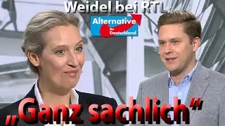 Wie Alice Weidel (AfD) bei RTL den immer gleich ausgebildeten Moderatoren begegnet