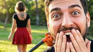 Blowing Up Skirts Prank | Funny Public Reactions
