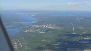 Вылет с полосы 31 аэропорта Мурманска ULMM (MMK) на Airbus A320NEO Smartavia (RA-73662)