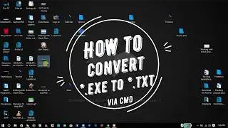 [CMD Secret] How to Convert an *.exe to *.txt Via CMD? | www.thebateam.org