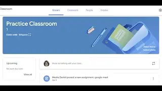 Using the NEW Google Meet Button in Google Classroom!