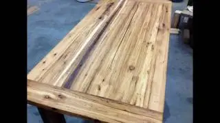 Antique Reclaimed Wood Kitchen Table Vancouver