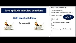 Java aptitude questions on static,boolean| practical demonstration for your technical interviews.
