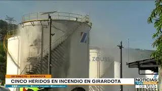 Incendio en subestación de almacenamiento de combustible en Girardota