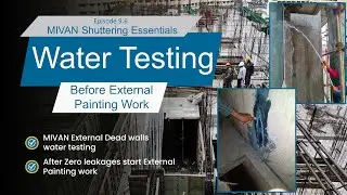 External Dead Walls Water Testing work for MIVAN Technology