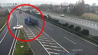 Reckless Driver Missed Highway Exit and Causes Semi Truck Crash