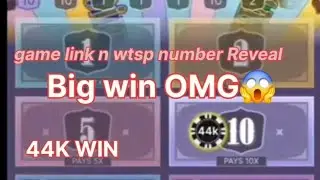 OMG😱 crazy time BIG WIN 44K GUYS Whatsup number and link reveal video