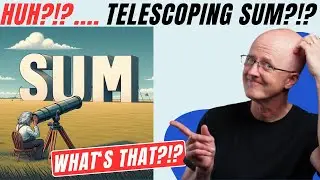 Calculus 2, Lec 22B: CLASSIC TELESCOPING SERIES... ∑1/(n^2+n) = ∑1/(n(n+1)) = 1