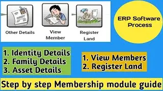 Register Land on ERP | Identity Details Family Details Asset Details on ERP | View Member on ERP