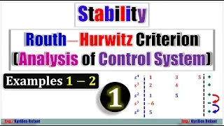 Routh−Hurwitz Criterion - Part 1 | Stability Analysis of Control System | Kyrillos Refaat