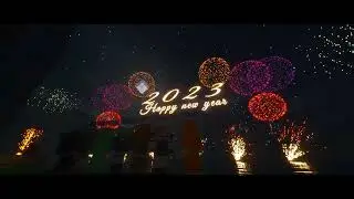 年越しマイクラ2023 花火
