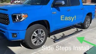How to install side steps: Running boards install shown on Toyota Tundra EASY!