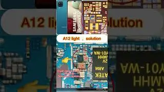 Samsung A12 lcd light solution || Samsung A125 light solution 