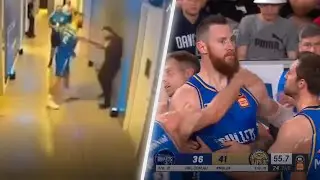 Leaked Footage Of Aron Baynes Fighting Opposition Coach In Tunnel After Game 🤐