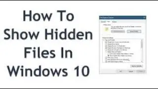 HIDE / SHOW FILES, FOLDERS, DOCS, ANY TYPE OF OBJECTS IN MICROSOFT OFFICE COMPUTER | WINDOWS 10