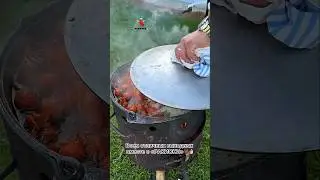 Раки в казане на костре!🦞🔥 #раки #ракиоки #раколовка #крабы #вареныераки #морепродукты #еда #food