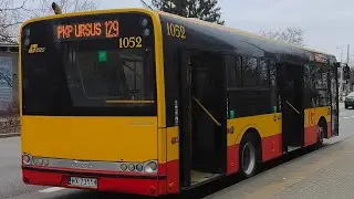 Linia 129 - Solaris Urbino 10 III #1052 ( MZA Warszawa )