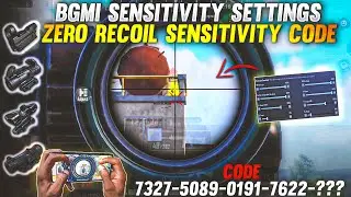 NEW UPDATE 3.3 !!🔥BEST SENSITIVITY CODE+CONTROL SETTINGS BGMI/PUBG MOBILE | BGMI AFTER UPDATE 3.3