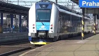 A lot of trains in the Czech Republic, Prague-Libeň !!!!