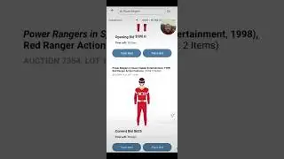 The Power Ranger auction is on