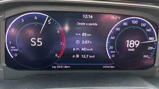 Polo Highline tsi 2023 top speed acelerando