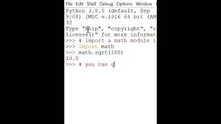 How to do math in python: a simple example