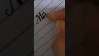 how to write using cut marker in English tutorial ✅ #handwriting #marker #name #english #calligraphy