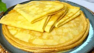 Главный СЕКРЕТ Идеальных Французских Блинов это правильно смешать все ингредиенты!Масленица!