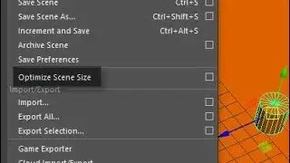 Maya: Optimize Scene Size