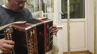 Старинная любительская гармонь