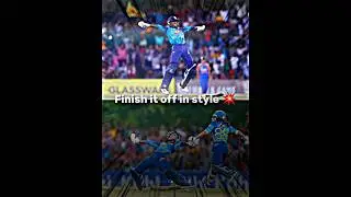 Finish it off in style 😈💥 #shorts #srilankacricket #asiacup