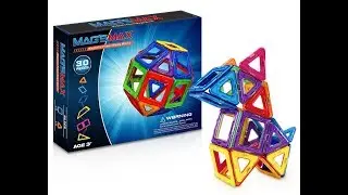 Kinslent 30 Pcs Construction Building Blocks Toys, BPA Free, Magnetic Max Stem Educational Game   3D