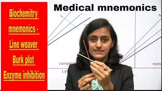Line weaver Burk plot easy tricks mnemonic | Biochemistry mnemonic of the day
