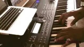 How do I control Volume in layer/spilt mode(Yamaha Mox8)