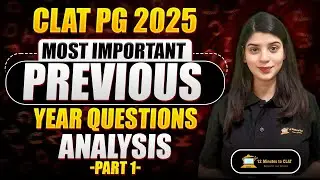 CLAT PG 2025: Most Important PYQs Analysis - Part 1 I Past Year Questions I Shikha Puri